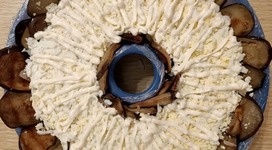 Салат с курочкой и баклажаном-гриль: шаг 9