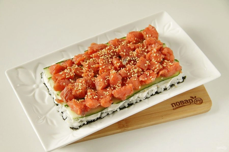 Шаг 9: Салат "Суши"