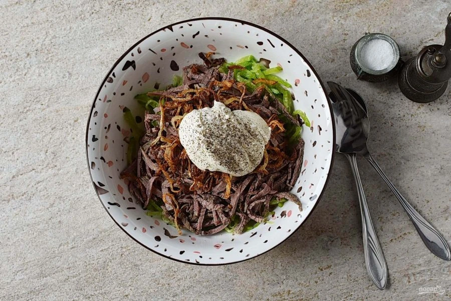 Шаг 9: Салат ташкент классический