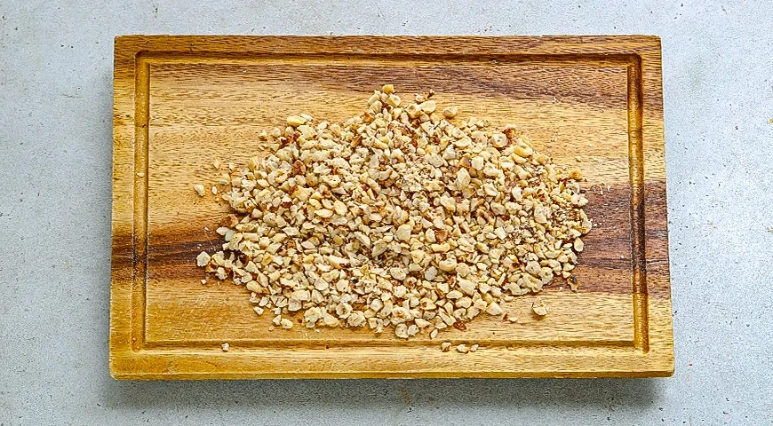 Шоколадное полено с фундуком: шаг 9