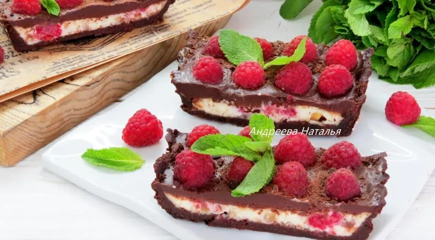 Шоколадный тарт с малиной: шаг 9