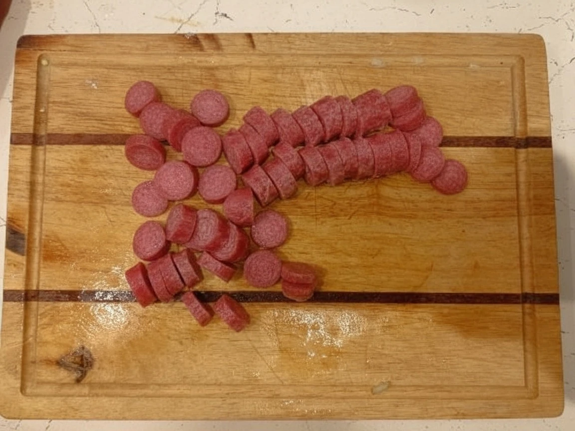 Шаг 9: Сосиски, тушенные с овощами