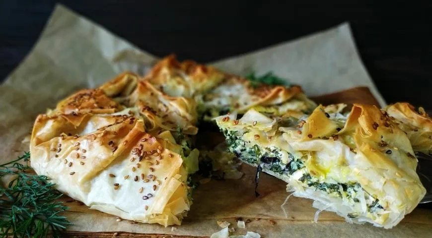 Спанакопита (греческий пирог со шпинатом): шаг 9