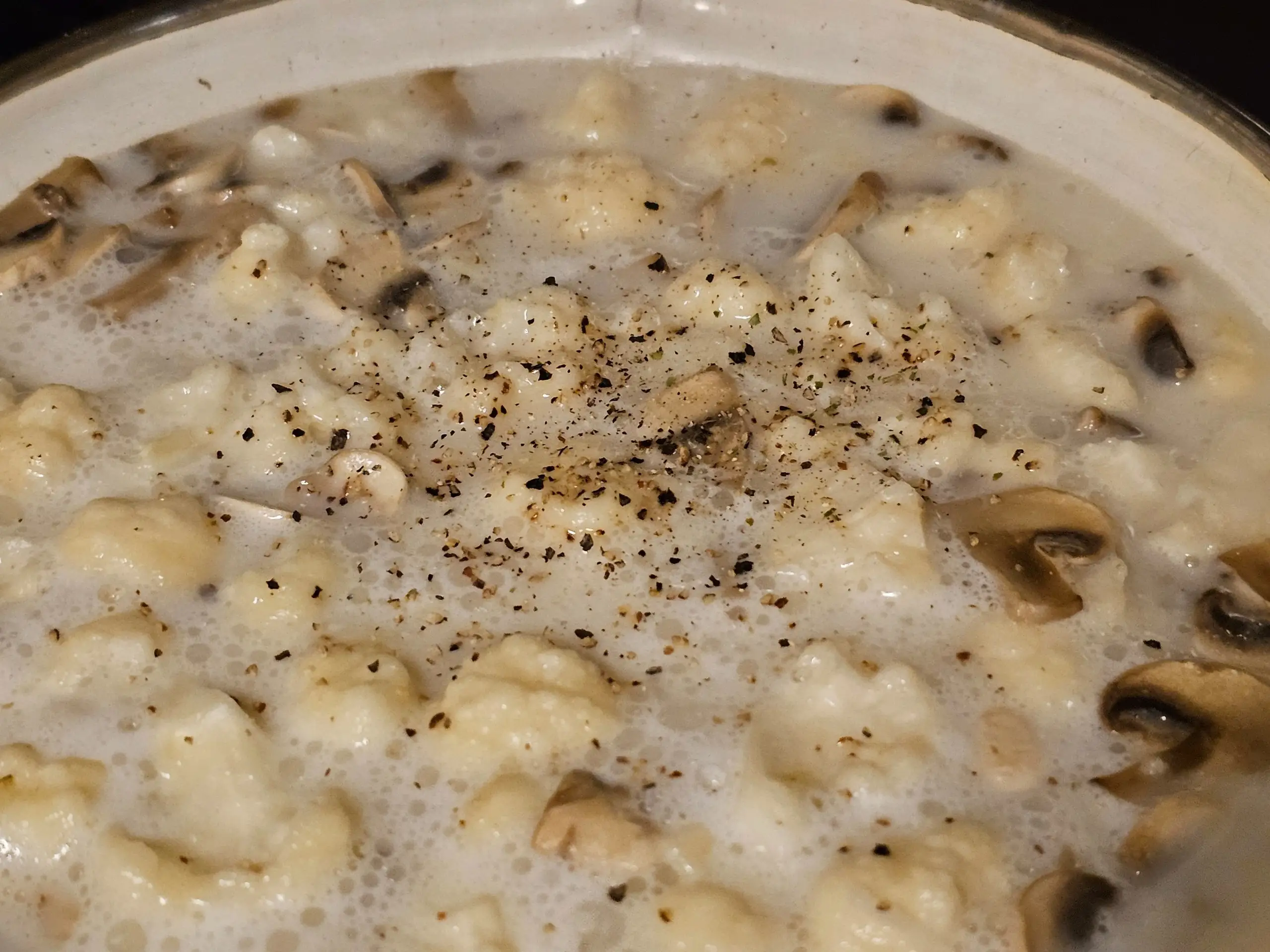 Шаг 9: Сырный суп с цветной капустой