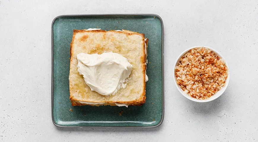 Торт «Наполеон» из слоеного дрожжевого теста: шаг 9