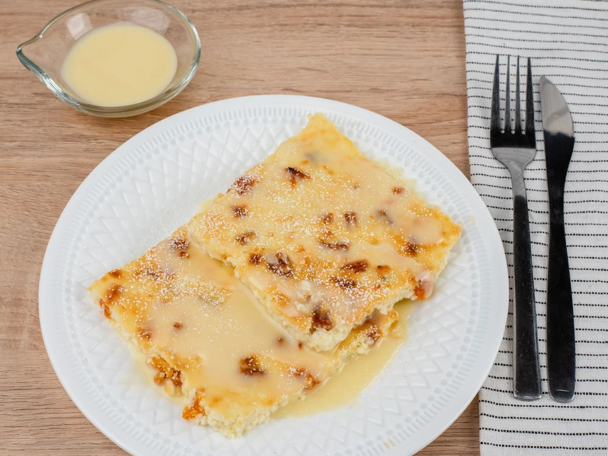 Шаг 9: Творожная запеканка с курагой