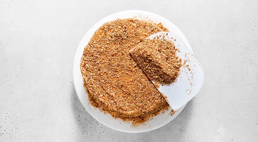 Творожный торт на сковороде: шаг 9