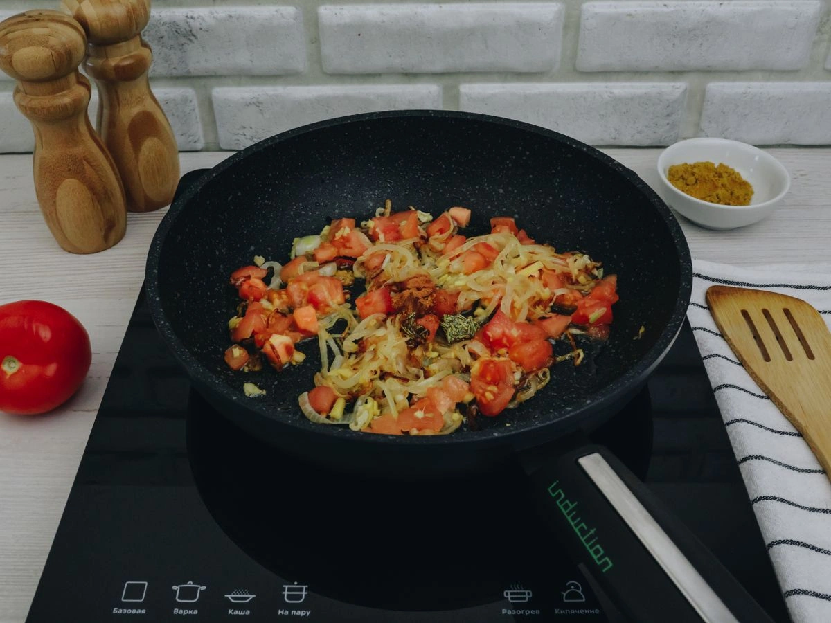 Шаг 9: Тыква с нутом