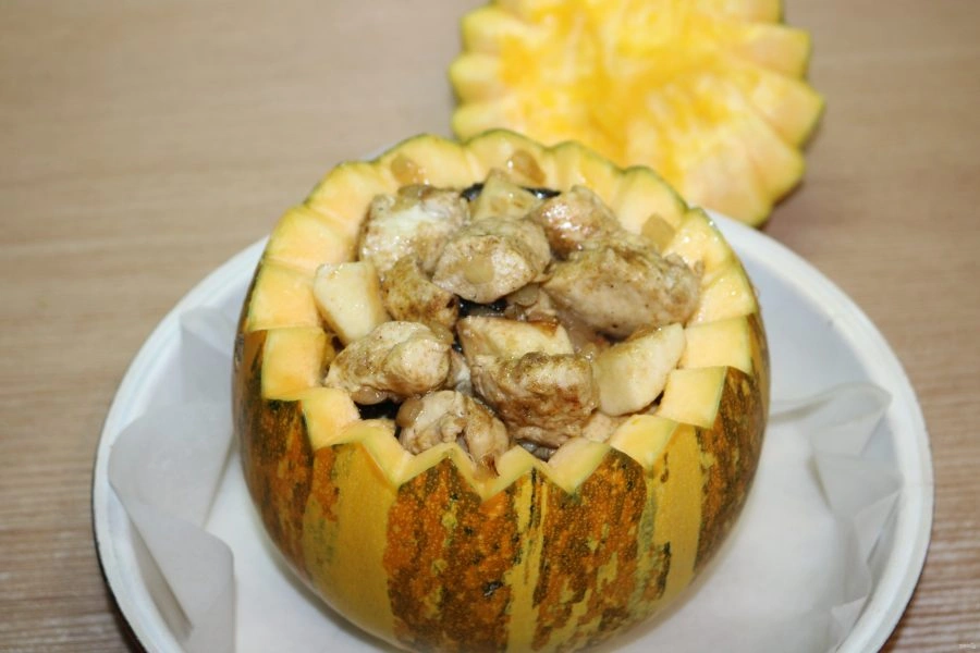 Шаг 9: Тыква запечённая с курицей
