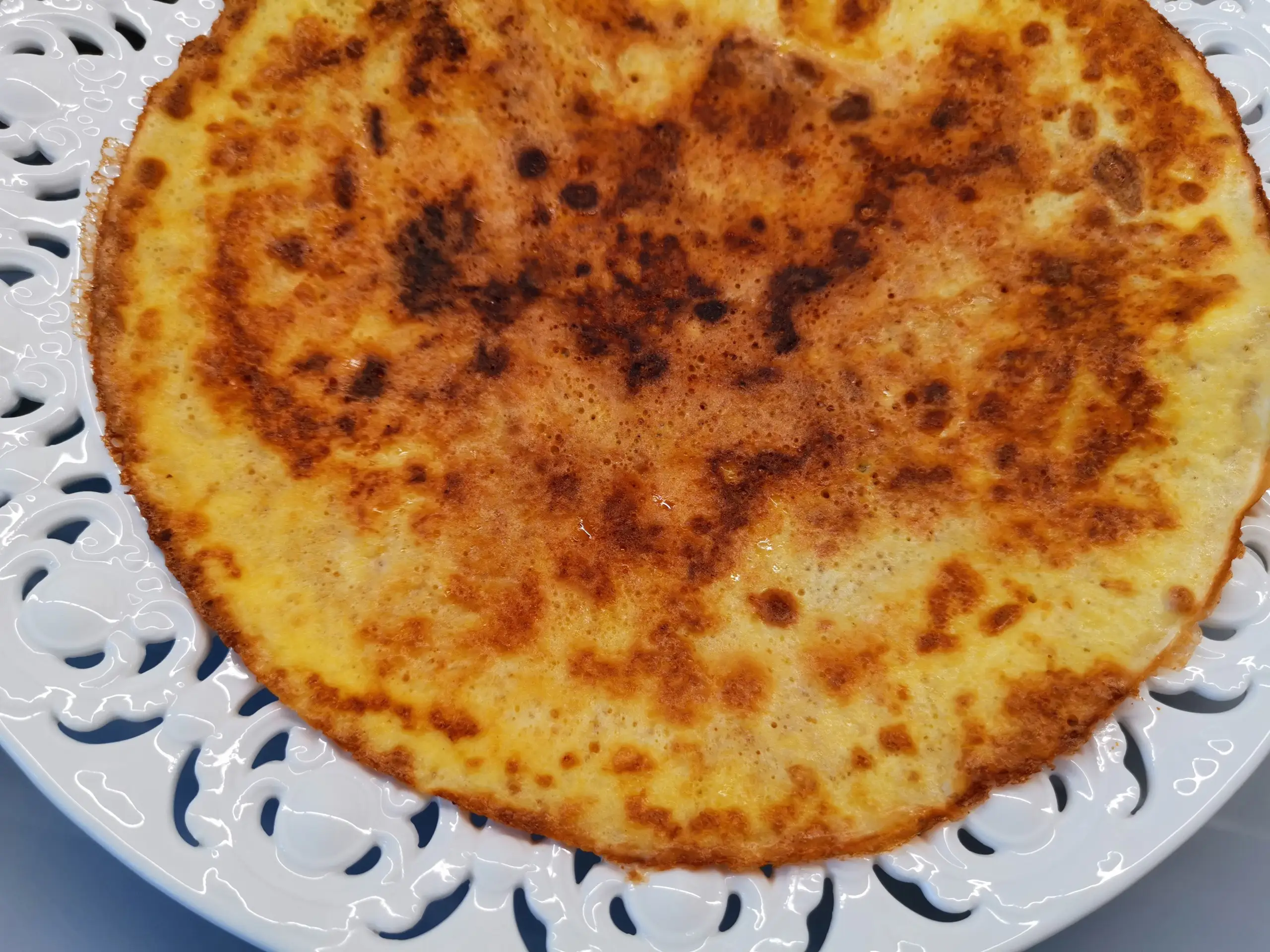 Шаг 9: Яичный блин с начинкой для кето-диеты