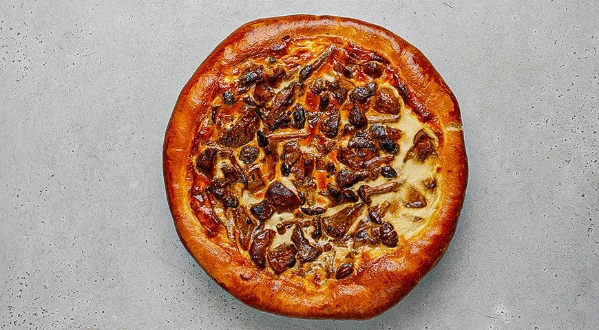 Заливной пирог с грибами «Обабник»: шаг 9