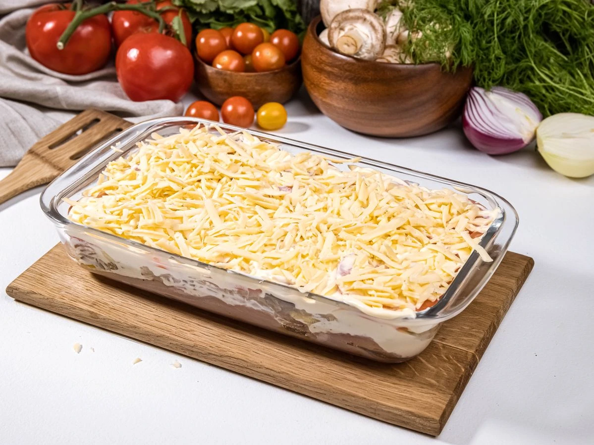 Шаг 9: Запеченный картофель с курицей