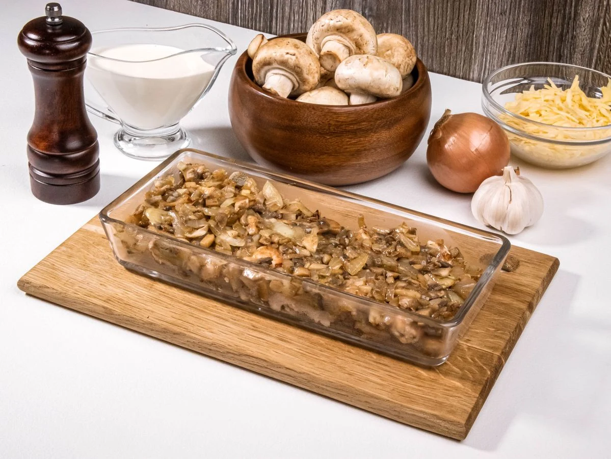 Шаг 9: Жюльен с курицей и грибами